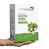 7Days Natural 100% Pure Neem Leaves Powder 200 Grams (Sun Dried & Stemless) for Face, Skin, Hair Growth Pack